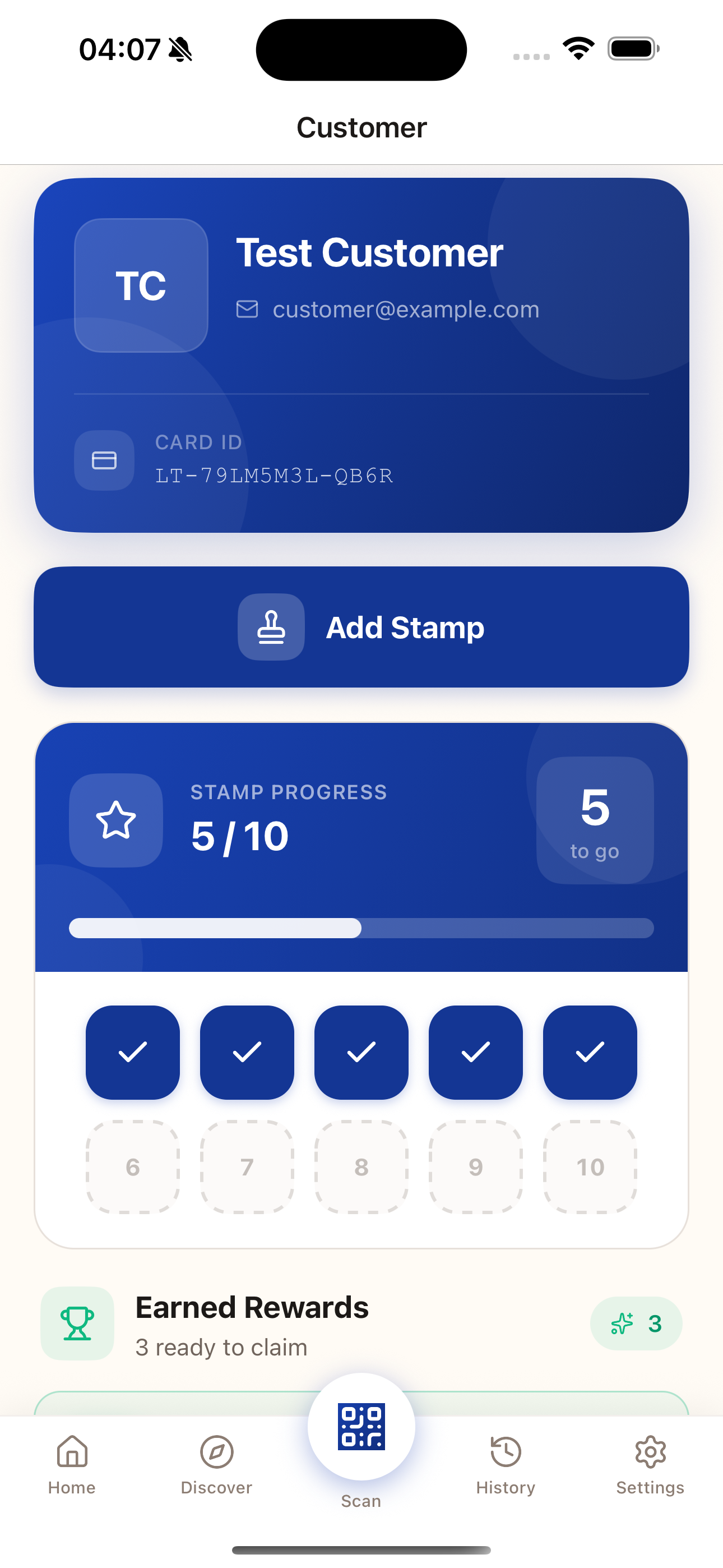 View Customer Progress