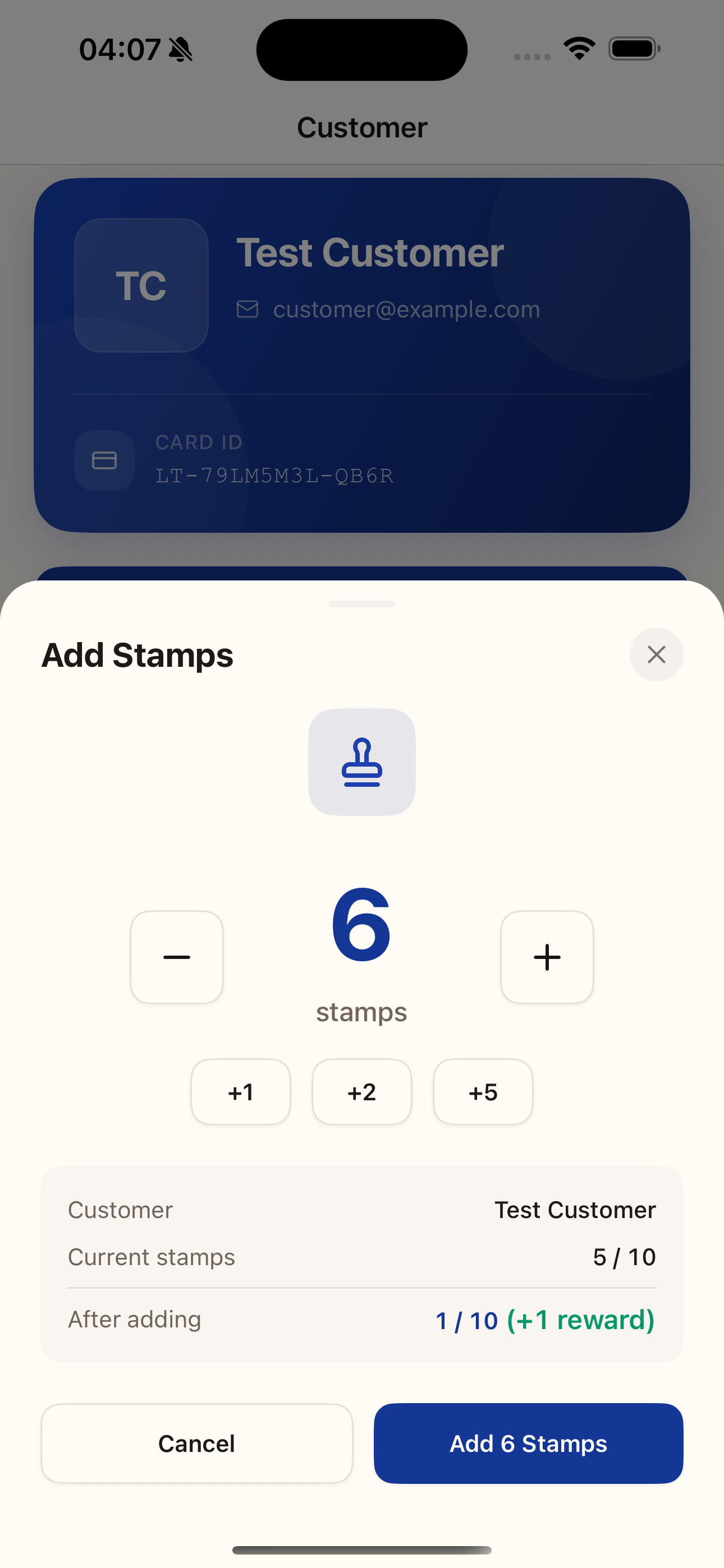 Add Stamps